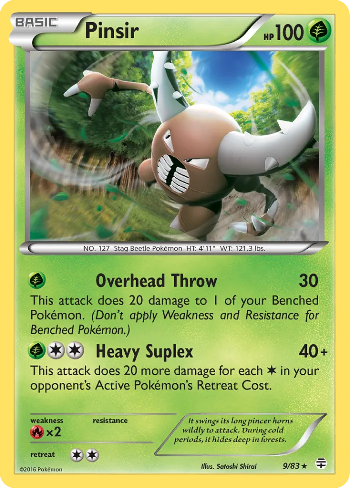 Pinsir #9 Generations Pokemon card