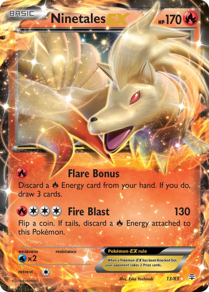 Ninetales-EX #13 Generations Pokemon card