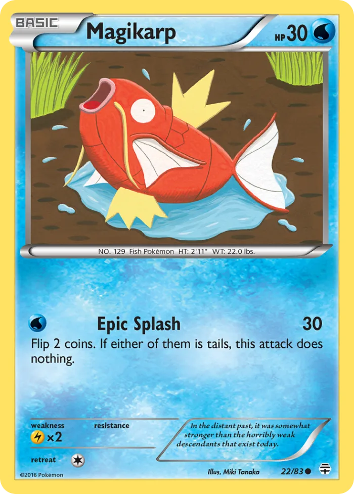 Magikarp #22 Generations Pokemon card