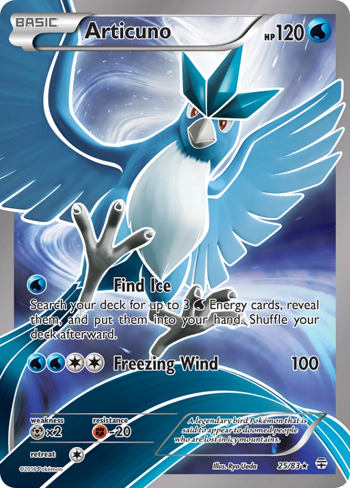 Articuno #25 Generations Pokemon card