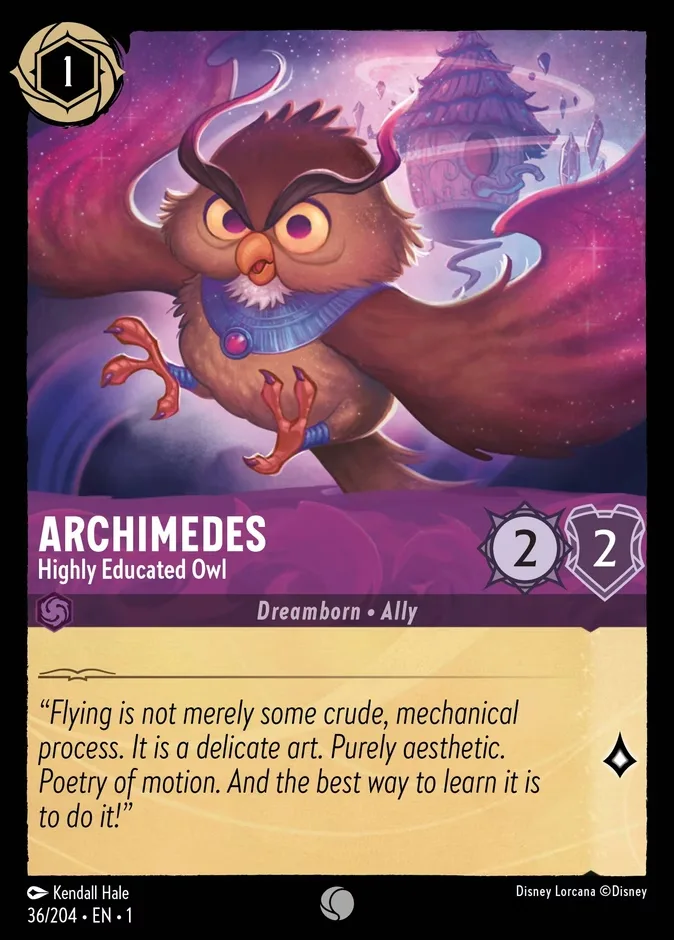 Archimedes #36 The First Chapter Disney Lorcana card