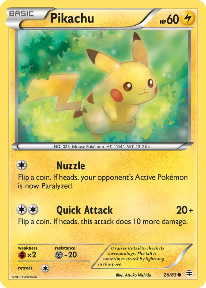 Pikachu #26 Generations Pokemon card