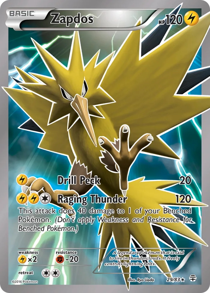 Zapdos #29 Generations Pokemon card
