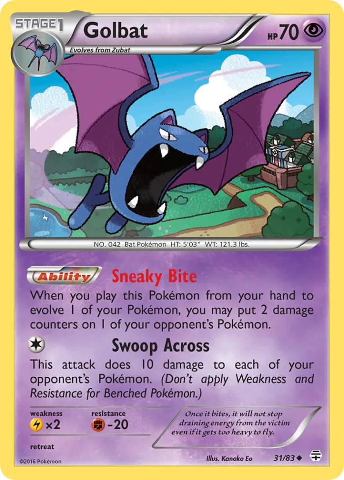 Golbat #31 Generations Pokemon card