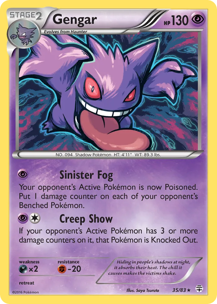Gengar #35 Generations Pokemon card