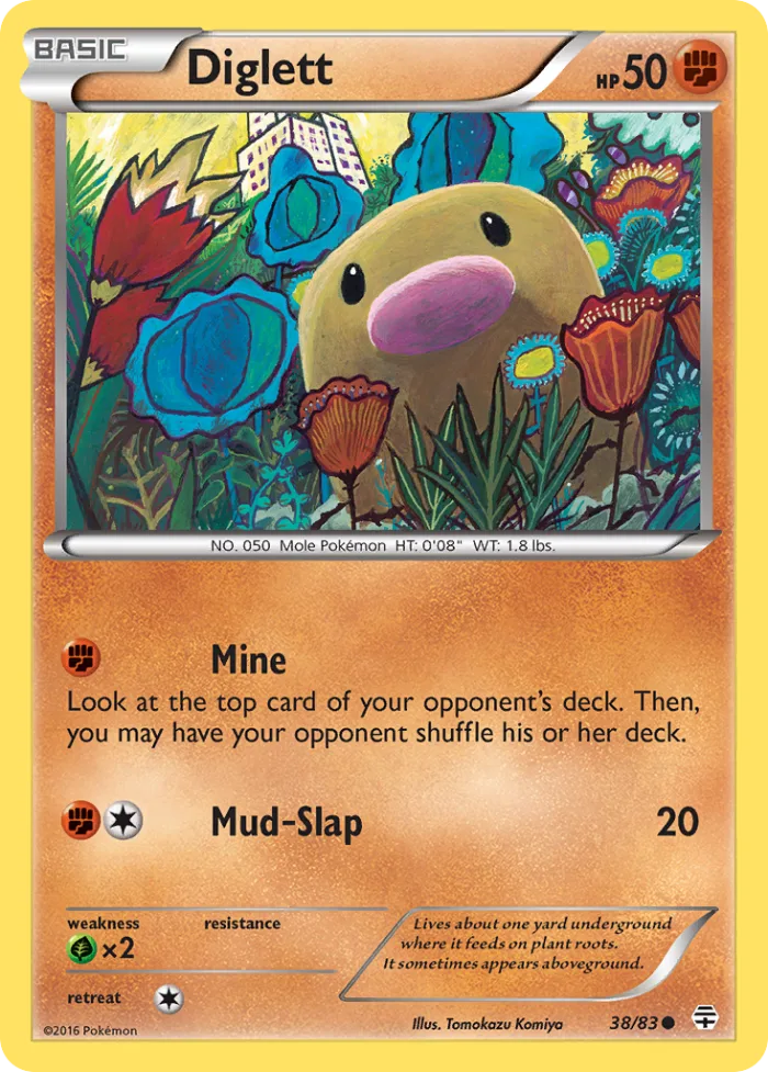 Diglett #38 Generations Pokemon card