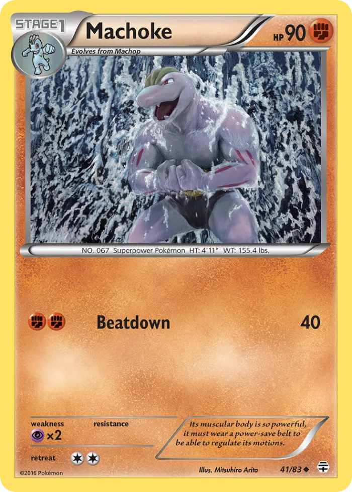 Machoke #41 Generations Pokemon card