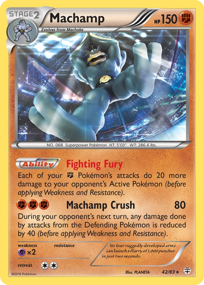 Machamp #42 Generations Pokemon card
