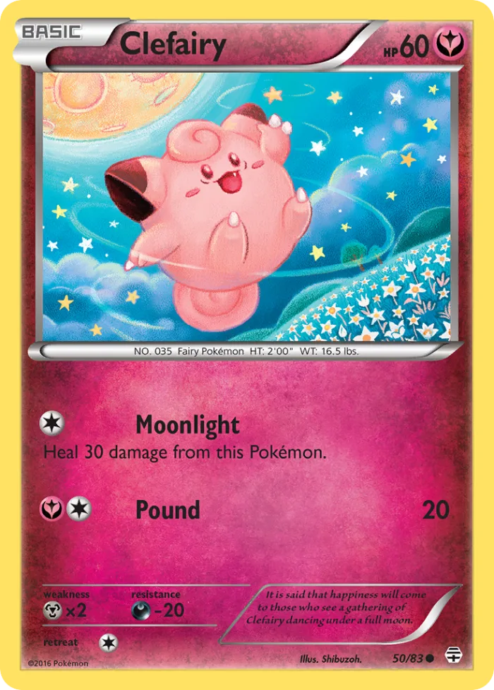 Clefairy #50 Generations Pokemon card
