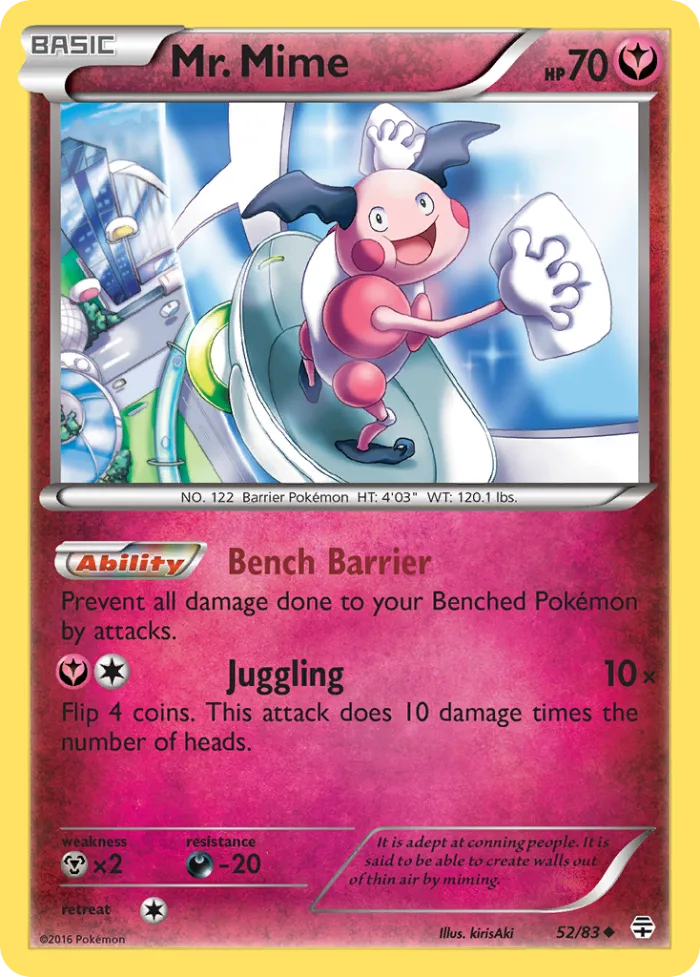 Mr. Mime #52 Generations Pokemon card