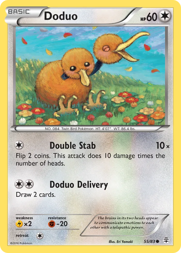 Doduo #55 Generations Pokemon card