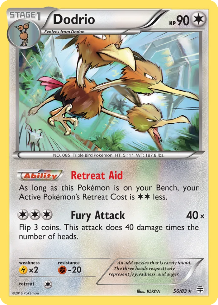 Dodrio #56 Generations Pokemon card