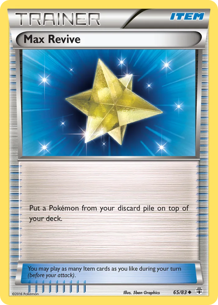 Max Revive #65 Generations Pokemon card