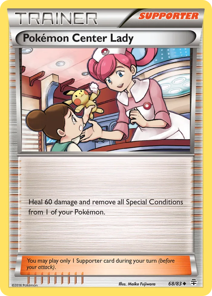 Pokémon Center Lady #68 Generations Pokemon card