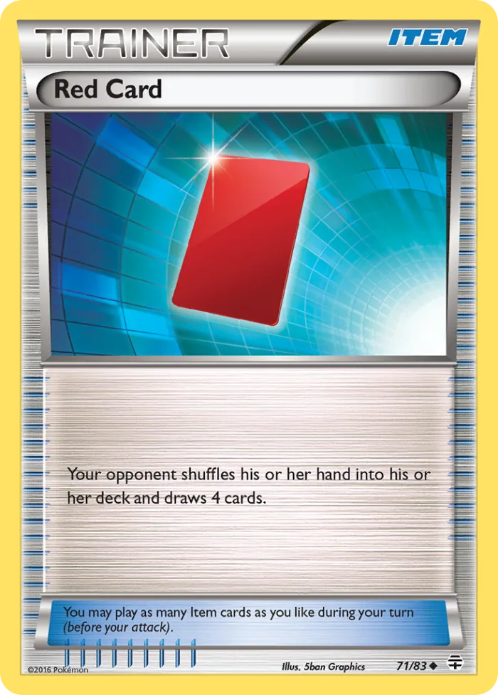 Red Card #71 Generations Pokemon card
