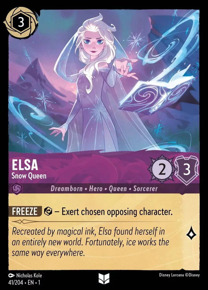Elsa #41 The First Chapter Disney Lorcana card
