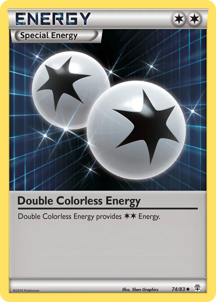 Double Colorless Energy #74 Generations Pokemon card