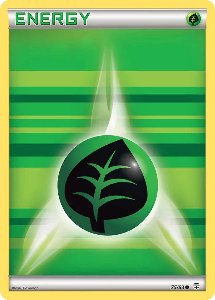 Grass Energy #75 Generations Pokemon card