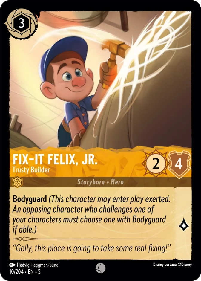 Fix-It Felix, Jr. #10 Shimmering Skies Disney Lorcana card