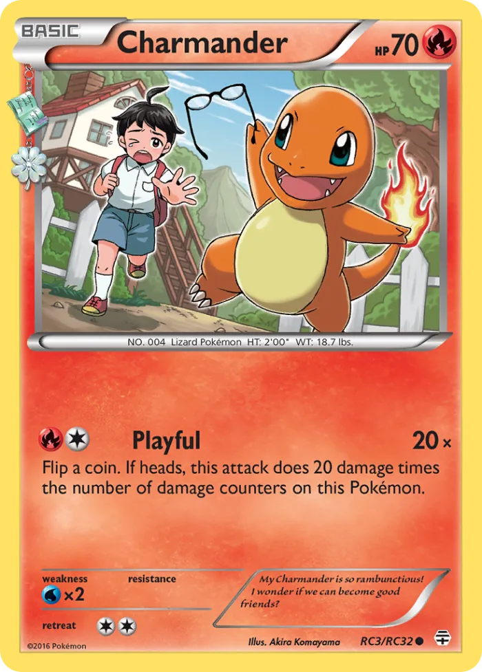Charmander #RC3 Generations Pokemon card