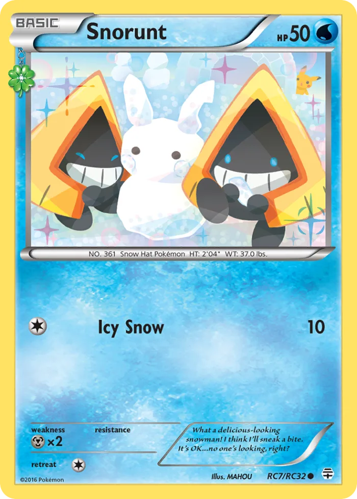 Snorunt #RC7 Generations Pokemon card