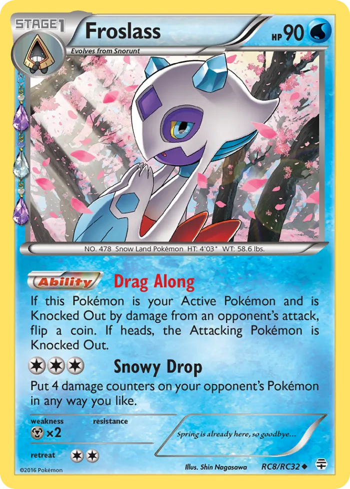 Froslass #RC8 Generations Pokemon card
