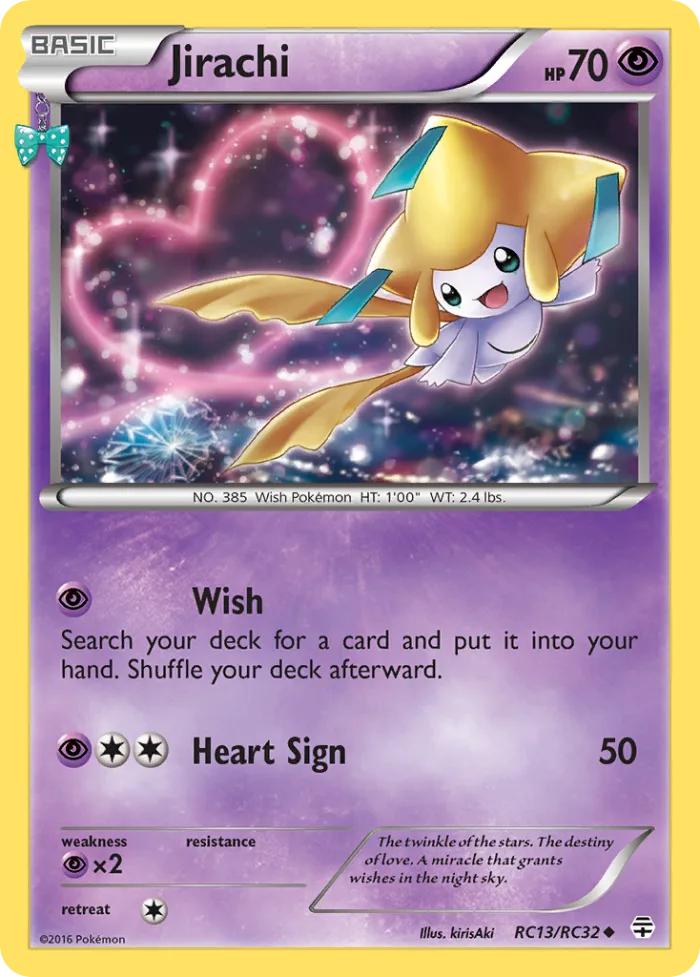 Jirachi #RC13 Generations Pokemon card