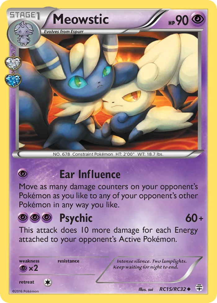 Meowstic #RC15 Generations Pokemon card