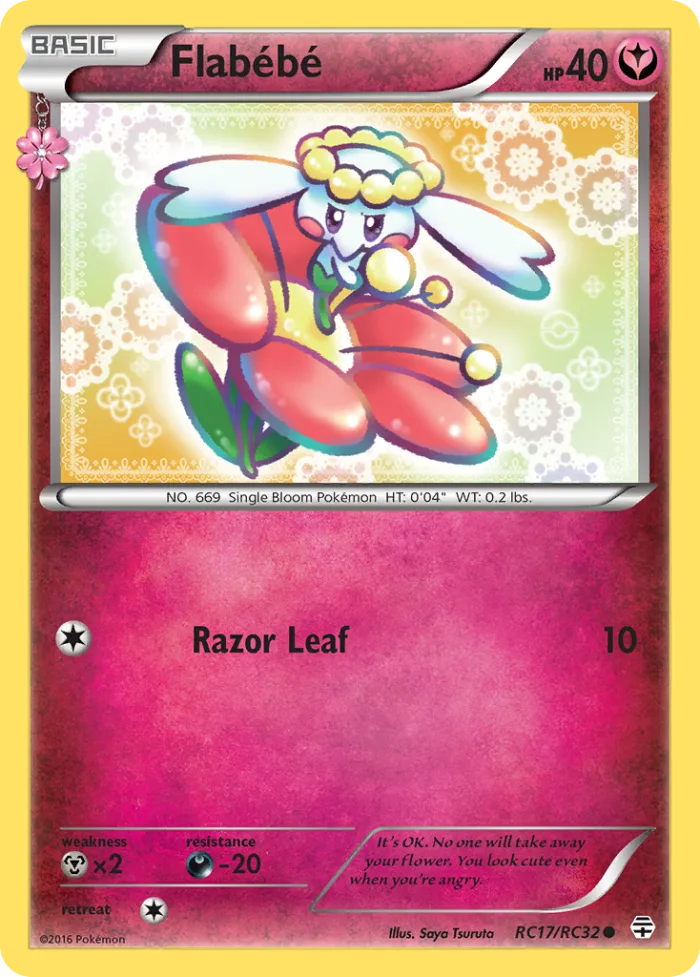 Flabébé #RC17 Generations Pokemon card