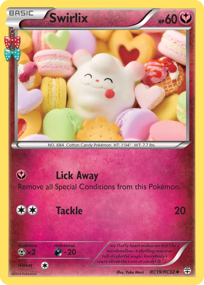 Swirlix #RC19 Generations Pokemon card