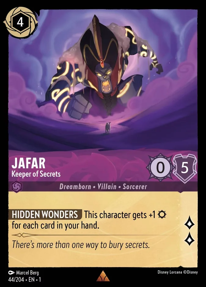 Jafar #44 The First Chapter Disney Lorcana card