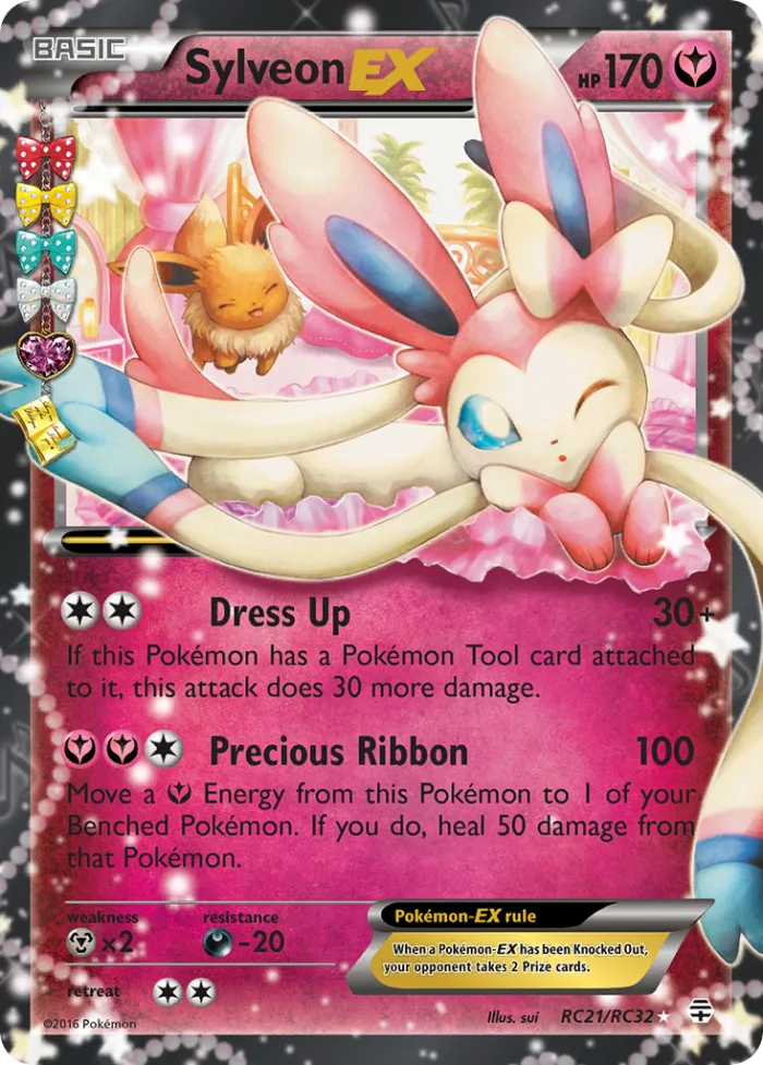 Sylveon-EX #RC21 Generations Pokemon card