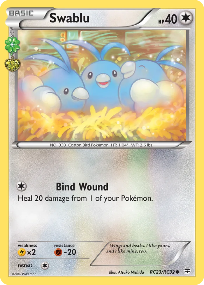 Swablu #RC23 Generations Pokemon card