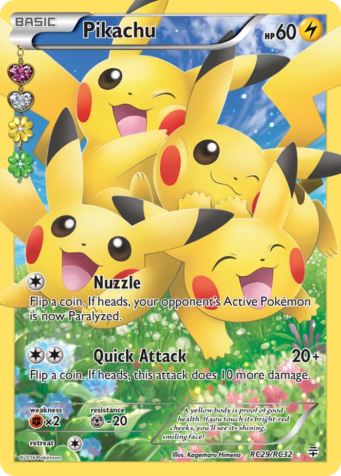 Pikachu #RC29 Generations Pokemon card