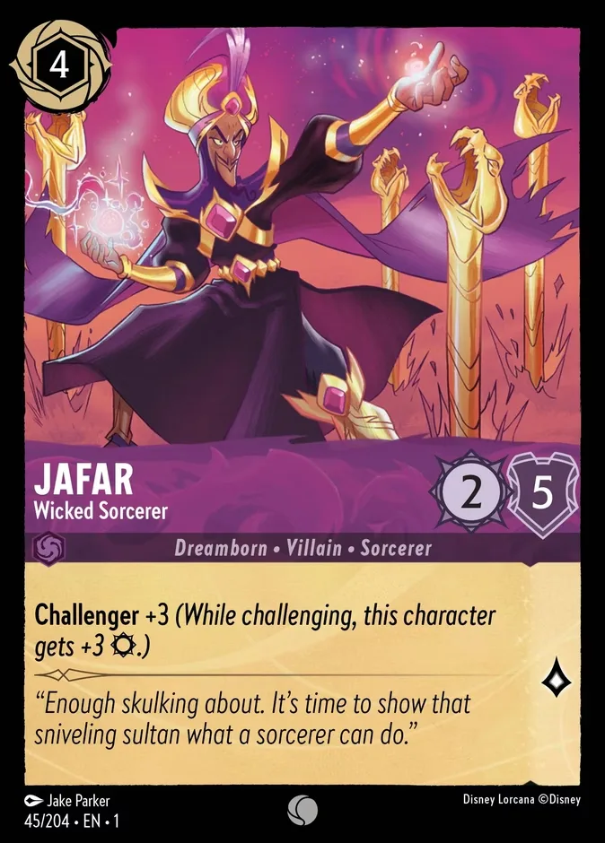 Jafar #45 The First Chapter Disney Lorcana card