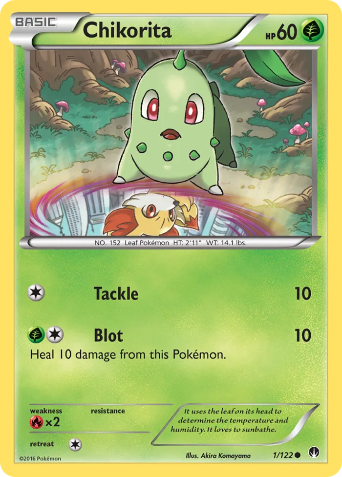 Chikorita #1 BREAKpoint Pokemon card