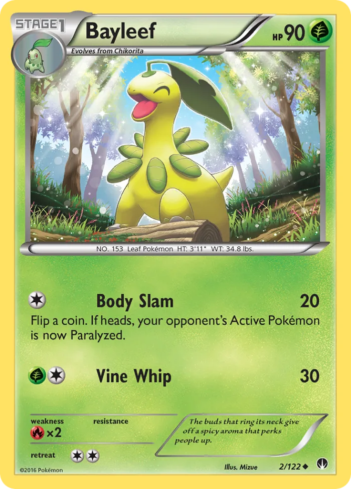 Bayleef #2 BREAKpoint Pokemon card