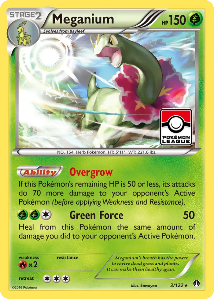 Meganium #3 BREAKpoint Pokemon card