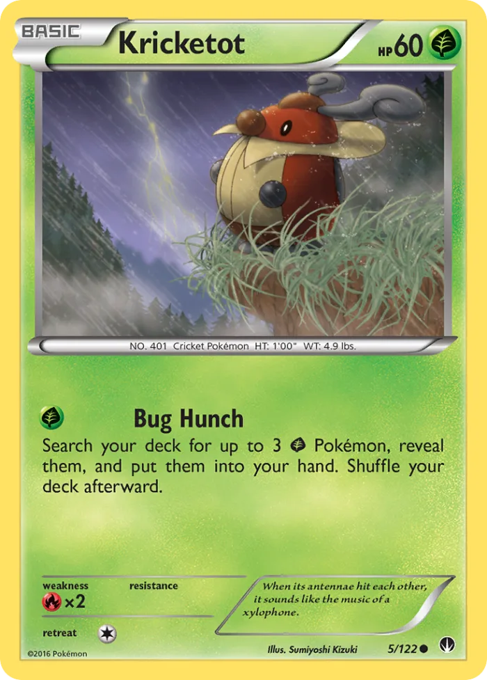 Kricketot #5 BREAKpoint Pokemon card