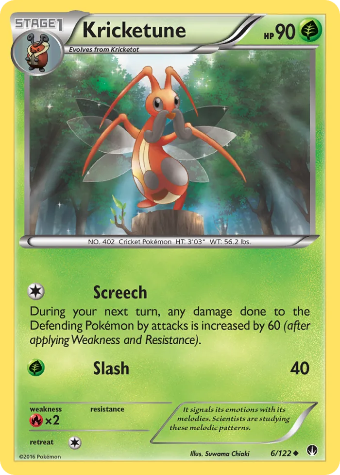 Kricketune #6 BREAKpoint Pokemon card