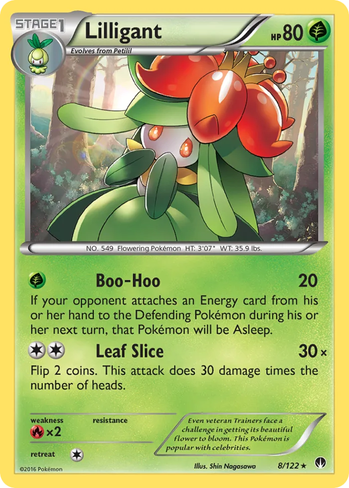 Lilligant #8 BREAKpoint Pokemon card
