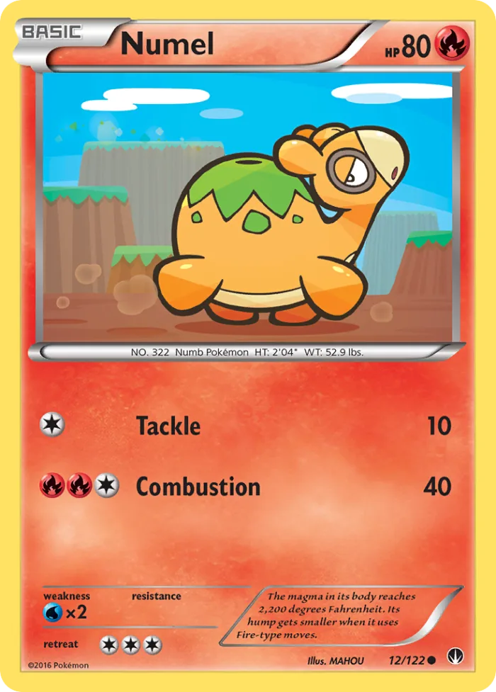 Numel #12 BREAKpoint Pokemon card