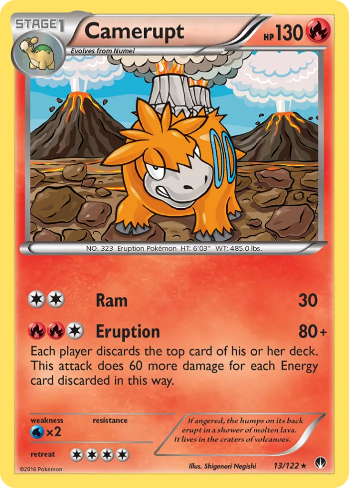 Camerupt #13 BREAKpoint Pokemon card