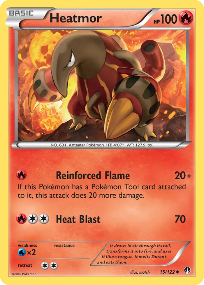 Heatmor #15 BREAKpoint Pokemon card