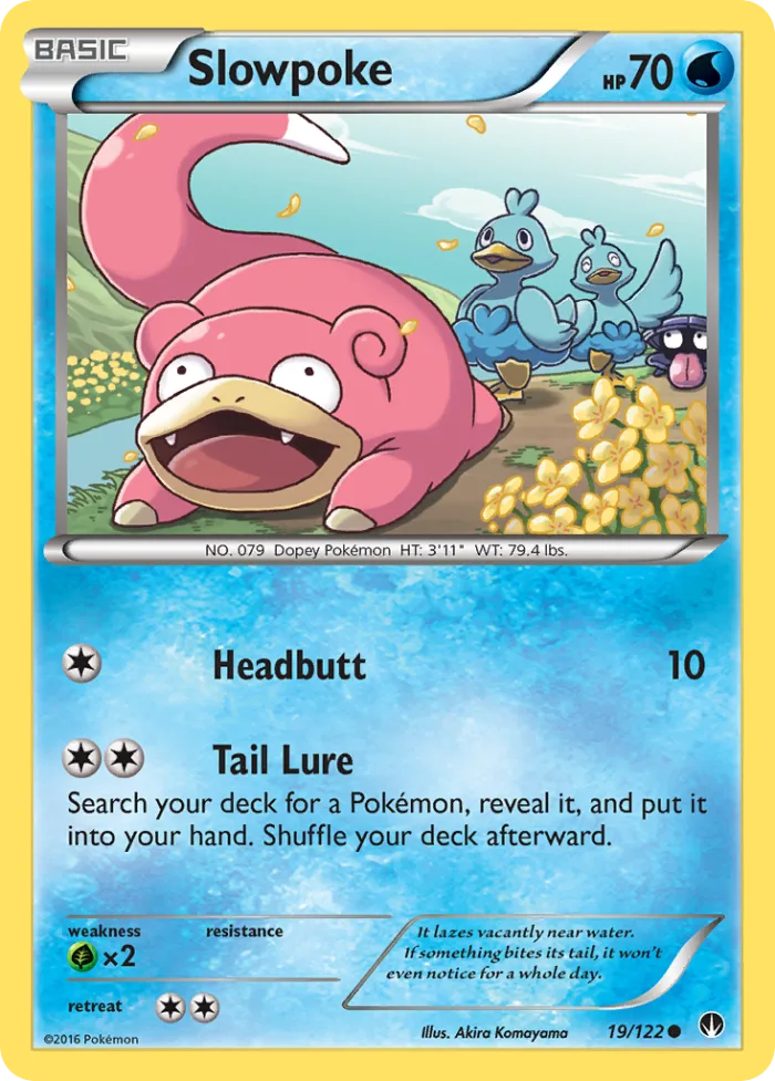 Slowpoke #19 BREAKpoint Pokemon card