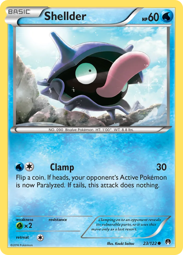 Shellder #23 BREAKpoint Pokemon card
