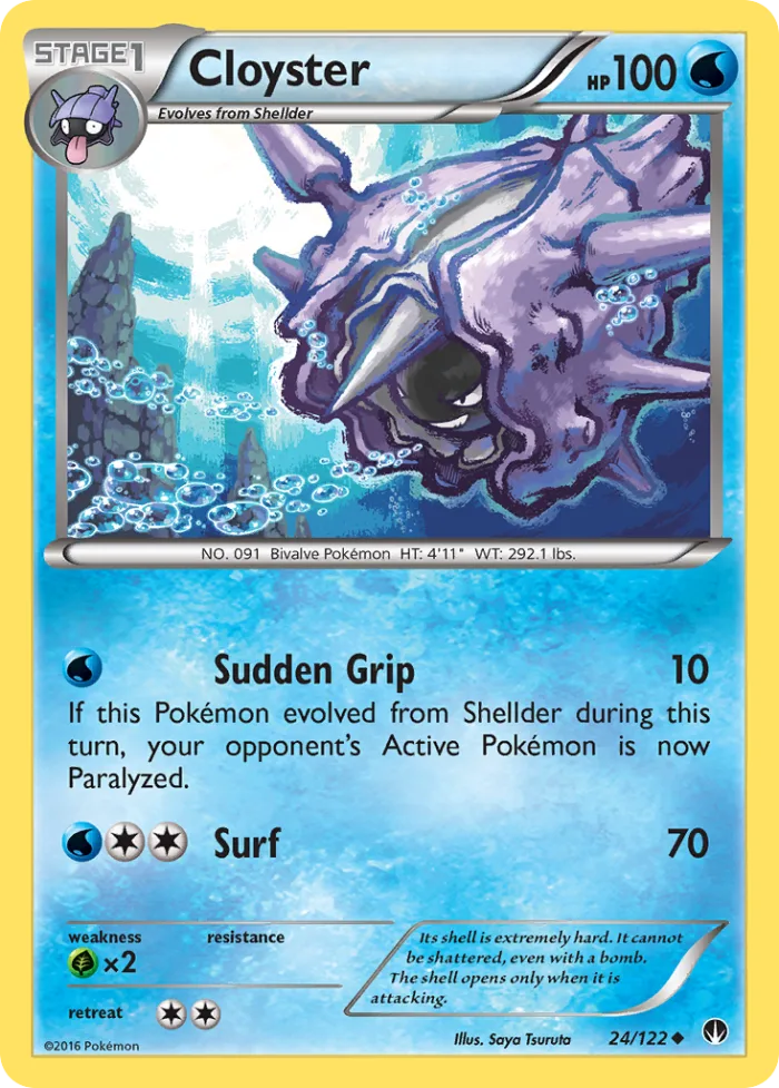 Cloyster #24 BREAKpoint Pokemon card