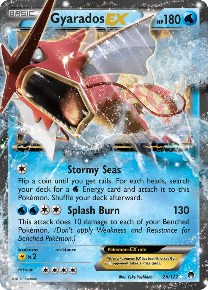 Gyarados-EX #26 BREAKpoint Pokemon card