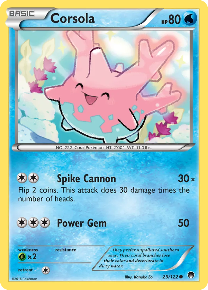 Corsola #29 BREAKpoint Pokemon card
