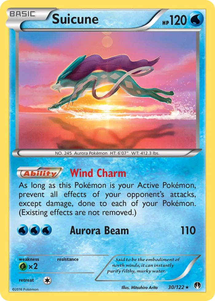Suicune #30 BREAKpoint Pokemon card